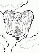 Angels Clipart Coloringme Designlooter Getdrawings sketch template