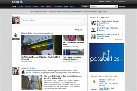 linkedin homepage    needed visual redesign   simpler