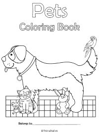 pets coloring pages  printable activities