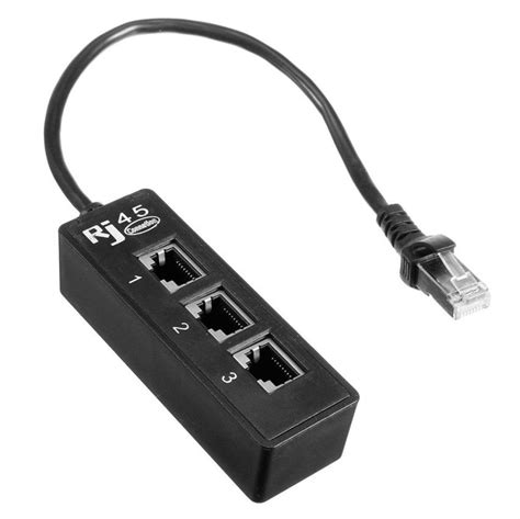 omeshin  rj    ethernet lan network cable splitter   extender adapter connector