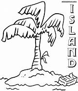 Island Coloring Pages Colorings sketch template