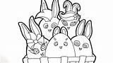 Coloring Bunnies Conejitos Soleados Bunny Colorear Arcoiris Sunnies Turbo sketch template