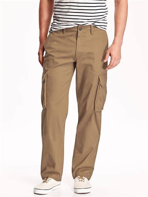 nwt mens cargo pants old navy relaxed fit 34 x 36 dark tan 100 cotton