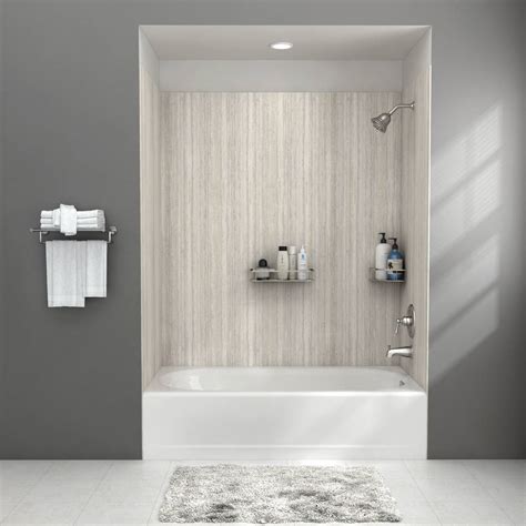 lowes  tub  shower wrap     piece bathtub designs