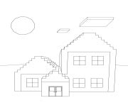 minecraft house coloring house colouring pages minecraft coloring