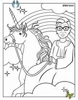 Sheets Feminist Ginsburg Riveter Ruth Huffpost Bader Rbg Sheknows sketch template