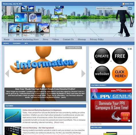 internet marketing niche website turnkeypages