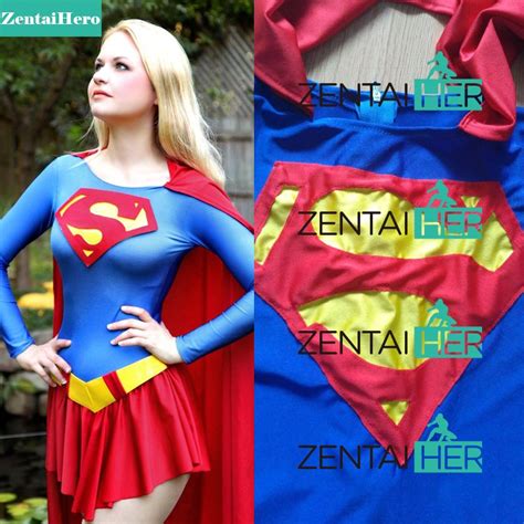 free shipping dhl sexy adult superhero classical supergirl costume