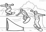 Snowboard Snowboarding Snowboarden Fahren Lumilautailu Varityskuvia Tulosta Tipareste Drucken sketch template