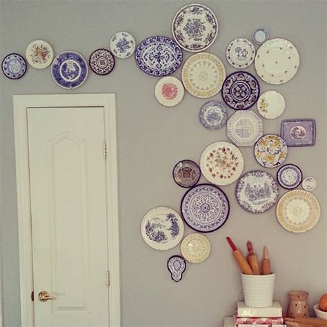 diy hanging plate wall designs  fine china fancy plates artistic plates