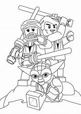 Wars Star Coloring Lego Pages Printable Kids sketch template