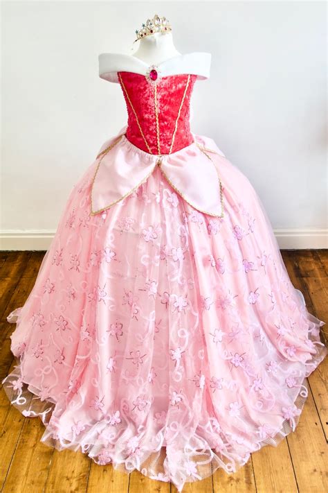 disney princess aurora inspired costume dress party prom etsy uk