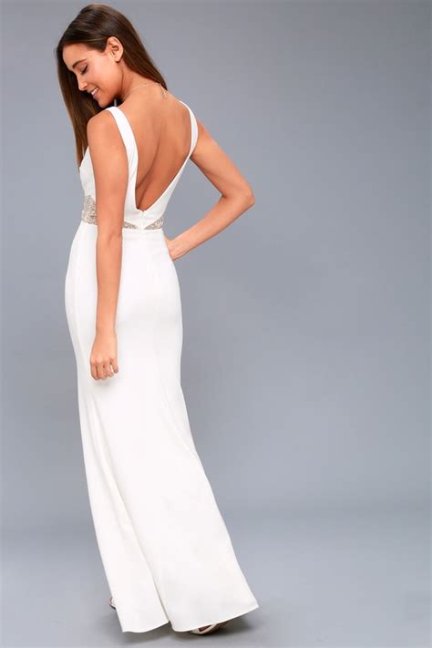 stunning white maxi dress bridal dress beaded maxi dress lulus