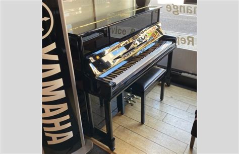 steinhoven su 112 polished ebony upright piano with free stool
