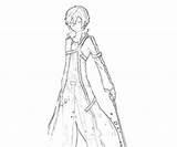 Kirito sketch template