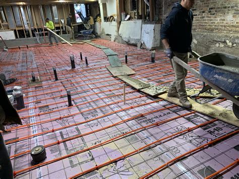 chicago concrete basement floor  radiant heat ponce contractors