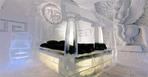 Inside The World S Coolest Ice Hotels With Igloo Suites Ice Sculpture