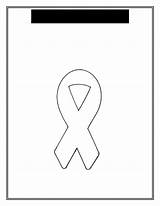 Awareness Cancer Ribbons Disimpan Dari sketch template