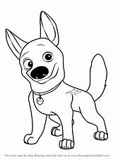 Bolt Dog Draw Drawing Coloring Disney Step Drawings Cartoon Drawingtutorials101 Tutorials Easy Cute Pages Movies Getdrawings Learn sketch template