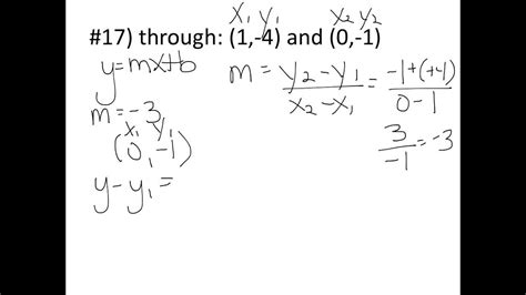 equations  lines worksheet youtube