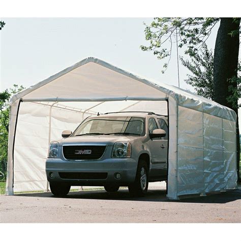 canopy  car storage white enclosure kit frame