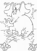 Seuss Horton sketch template