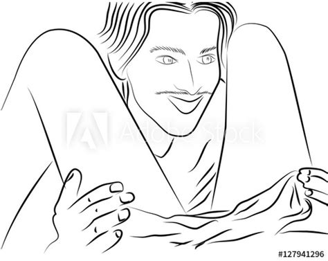 Man And Woman Having Sex Sexy Lineart Hand Drawing