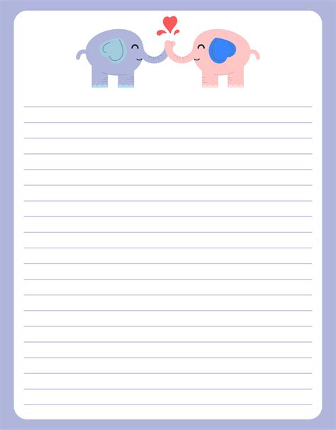 cute printable stationery printable templates