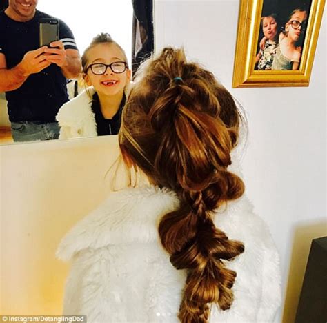 single dad learns to style daughter s hair daily mail online