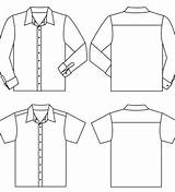 Pola Baju Kemeja Fitinline Kerah Jas Praktis Mudah sketch template