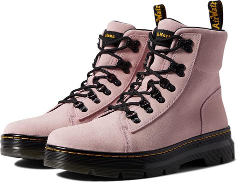dr martens combs casual boot chalk pink  suede wp uk   womens   amazonit scarpe