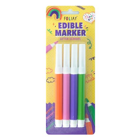 school edible food coloring markers  colors foliay