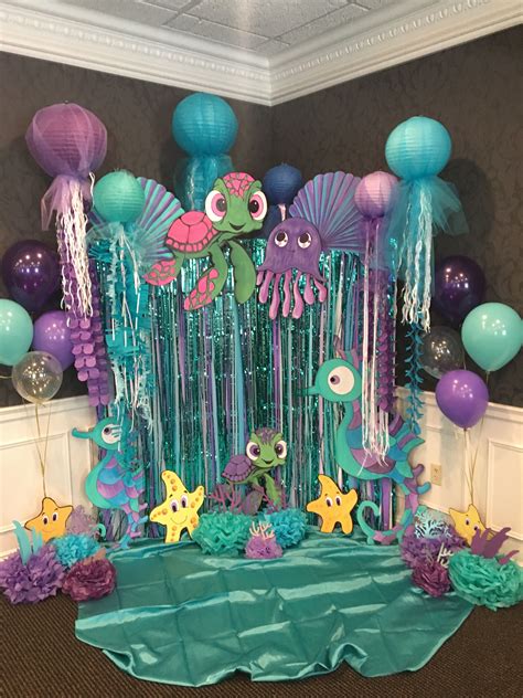 Mermaid Party Backdrop Mermaid Theme Party Mermaid Birthday Party