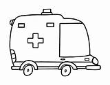 Ambulancia Colorear Ambulance Ambulanza Disegno Perfil Profilo Transport Acolore Coloriages sketch template