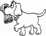 Dog Coloring Pages Eating sketch template