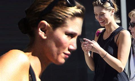 delta goodrem makeup free for a stroll in perth ahead of performance
