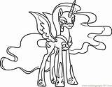 Pony Nightmare Moon Coloring Little Pages Luna Friendship Magic Color Drawing Printable Print Getcolorings Coloringpages101 Getdrawings sketch template