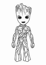 Groot Coloring Baby Pages Printable Avengers Colouring Choose Board Drawing Mermaid sketch template