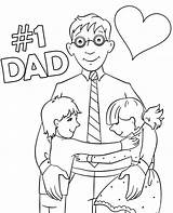 Coloring Dad Number Card Father Fathers Print Cards 1dad sketch template