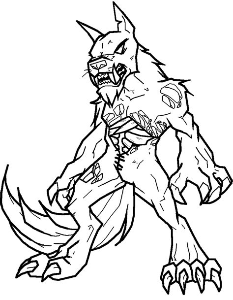 zombie werewolf lineart  xbox ds gameboy  deviantart