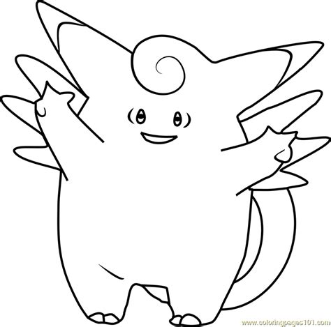 clefable coloring page  stop pokemon pictures redblue nidoqueen