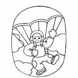 Coloring Pages Diving Skydiving Sky Color Boy Getcolorings Scuba Getdrawings sketch template