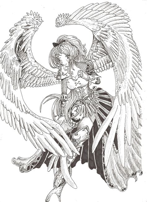 angel drawing  envoysoldier  deviantart