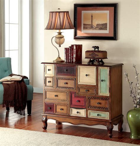 furniture  america zeppo vintage style storage chest antique walnut
