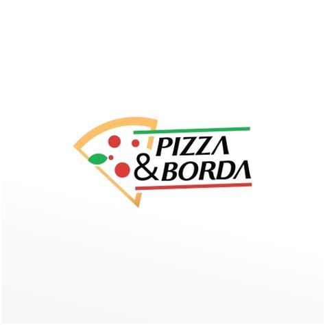 Pizza And Borda Criação De Logo Para Alimentos And Bebidas