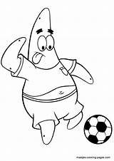 Coloring Spongebob Soccer Pages Playing Patrick Star Maatjes Loaded Version Want Print Click Squarepants Kids sketch template