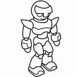 Robot Coloring Pages Simple Toddlers Outline Easy Draw Kids Toddler Printable sketch template