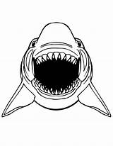 Shark Coloring Pages Jaws Great Teeth Mouth Printable Kids Color Print Whale Drawing Scary Animals Sheet Sheets Fresh Awesome Library sketch template