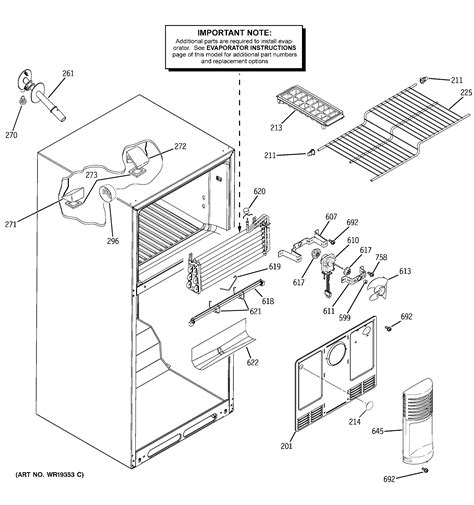 ge gtsdbparww top mount refrigerator parts sears partsdirect