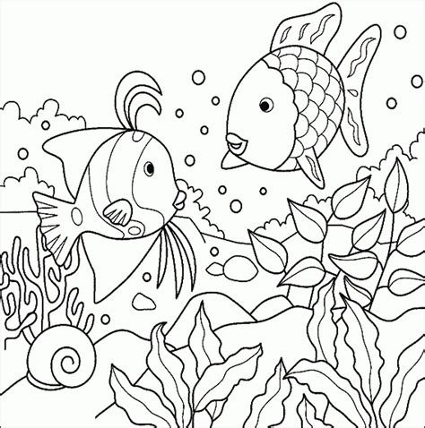tropical fish coloring pages  realistic fish